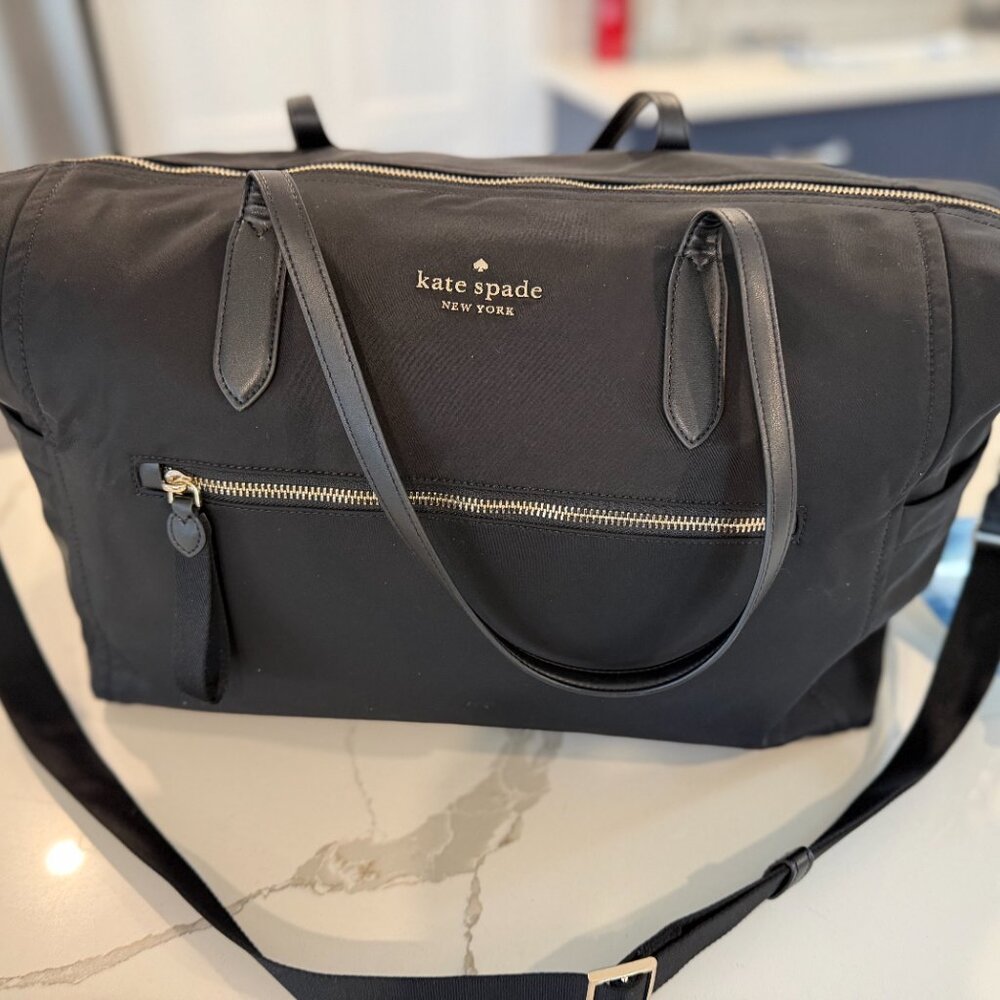 Kate Spade Chelsea weekender bag, black And Two Travel Makeup Cases Bundle - Picture 6 of 14